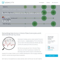 8 Skills You Need to Be a Data Scientist