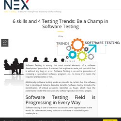 Skill and testing trends to become a winner in software testing