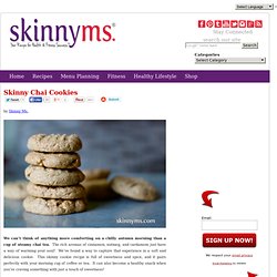 Skinny Chai Cookies