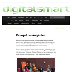 Dataspel på skolgården