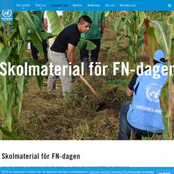 Skolmaterial för FN-dagen - Svenska FN-förbundet