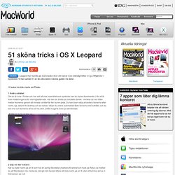 51 hemligheter i OS X Leopard