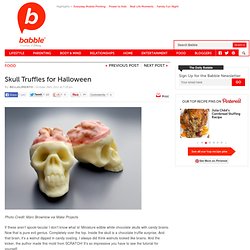 Skull Truffles for Halloween
