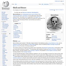Wikipedia: Skull and Bones