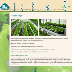 Sky Greens - Technology
