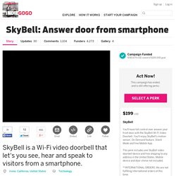 SkyBell: Answer door from smartphone