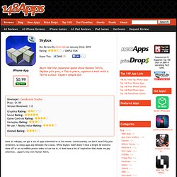 Skybox – Games, Reviews, iPhone Apps and Games – 148Apps – iPhone App and Game Reviews and News