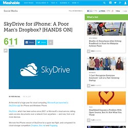 SkyDrive for iPhone: A Poor Man's Dropbox? [HANDS ON]