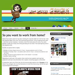 SkyFolio » So you want to work from home?