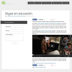 skype en educación por Ideared