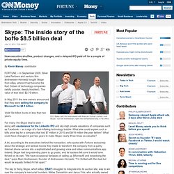 Skype: The inside story of the boffo $8.5 billion deal - Fortune Tech - Aurora