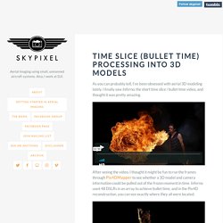 SKYPIXEL.ORG - Time slice (bullet time) processing into 3D models