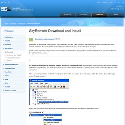 SkyRemote Simple Download and Install