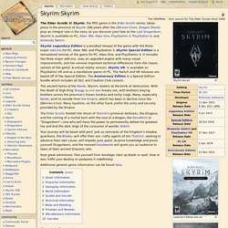 Skyrim - UESP Wiki