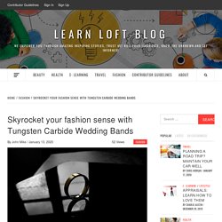 Skyrocket your fashion sense with Tungsten Carbide Wedding Bands