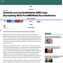 Herbicide and Insecticide Use on GMO Crops Skyrocketing While Pro-GMO Media Run Interference 