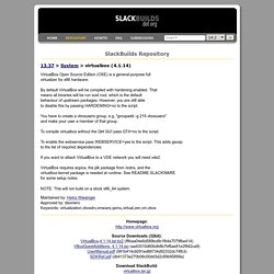 SlackBuilds.org - virtualbox