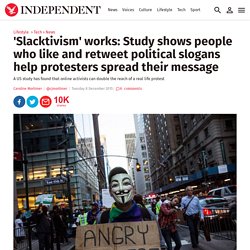 'Slacktivism' works: Study shows people who like and retweet political slogan...