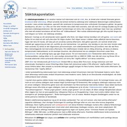 Släktskapsrelation - Wiki-Rötter
