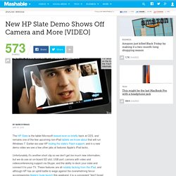 New HP Slate Demo Shows Off Camera and More