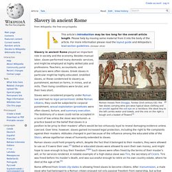 Slavery in ancient Rome
