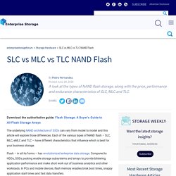 SLC vs MLC vs TLC NAND Flash