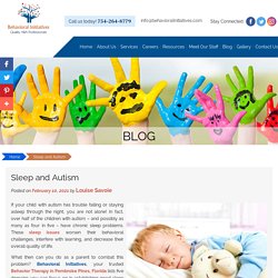 Sleep and Autism