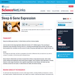 Sleep & Gene Expression