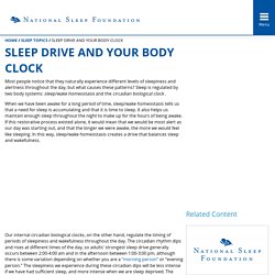 Sleep Drive and Your Body Clock - National Sleep Foundation