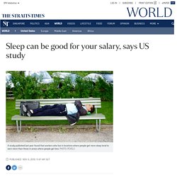 Sleep can be good for your salary, says US study, United States News