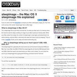 sleepimage – the Mac OS X sleepimage file explained