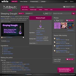 Sleeping Draught - Pottermore Wiki