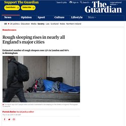 Rough Sleeping Rises In Nearly All England's Major Cities