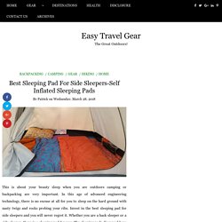 Best Sleeping Pad For Side Sleepers-Self Inflated Sleeping Pads
