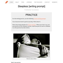 Sleepless [writing prompt]