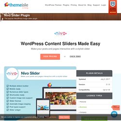 Nivo Slider - The World's Most Popular jQuery & WordPress Image Slider