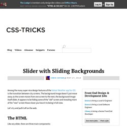 Slider with Sliding Backgrounds