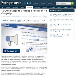 10 Steps to Setting Up a Killer Facebook Ad Campaign