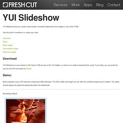 YUI Slideshow – Fresh Cut - San Diego Graphic Design