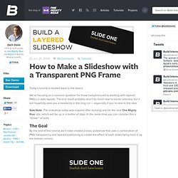 How to Make a Slideshow with a Transparent PNG Frame