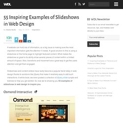 55 Inspiring Examples of Slideshows in Web Design