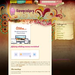 jQuery sliding menu revisited