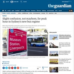 Slight confusion, not mayhem, for peak hour in Sydney's new bus regime