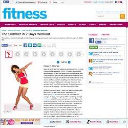 The Slimmer in 7 Days Workout: Strength and Cardio Combo Exercises
