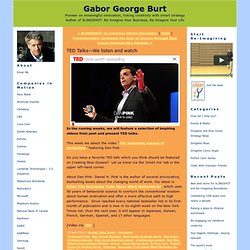 Blue Ocean Strategy creation with Gabor George Burt: TED Talks—We listen and watch