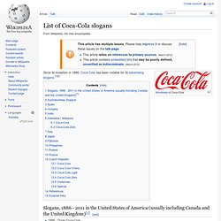 Coca-Cola slogans
