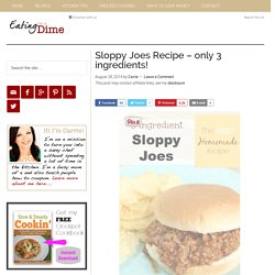Sloppy Joes Recipe - only 3 ingredients! - Eating on a Dime