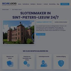 Slotenmaker in Sint-Pieters-Leeuw: 0488 08 77 09