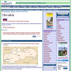 Slovakia Travel Notes