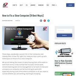 How to Fix a Slow Computer [9 Best Ways] - StuffRoots